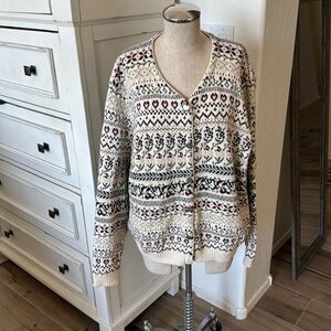 Vintage Northern Reflections XL cardigan sweater